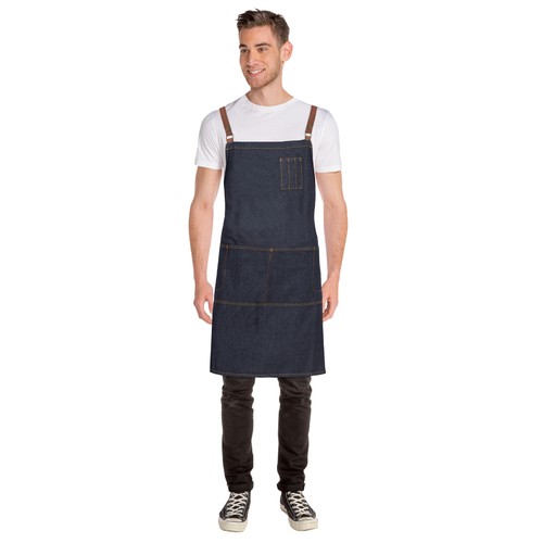 Chef Works Memphis Denim Cross Back Apron - ACRS035 - ACRS035