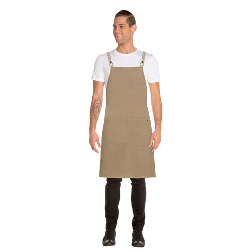 Chef Works Austin Natural Denim Cross Back Apron - ACRS056 - ACRS056