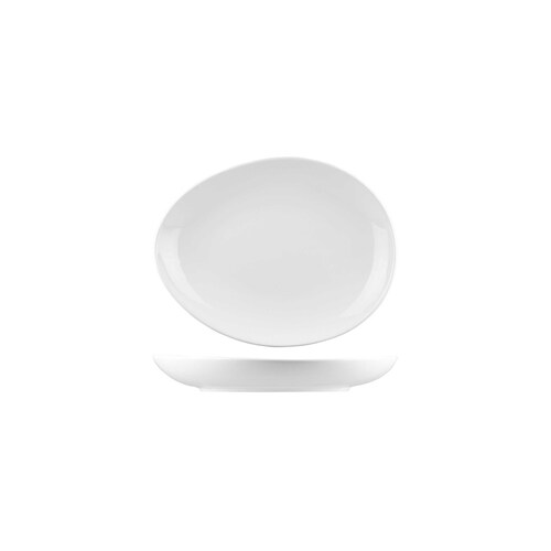 AFC Bistro Egg Shape Plate 269x223mm (Box of 18) - B4105