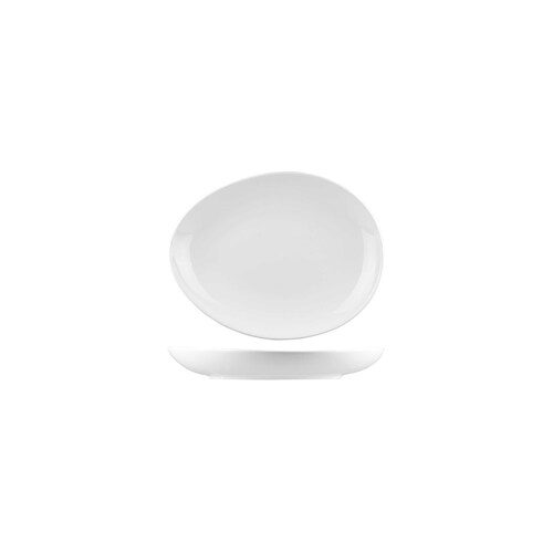 AFC Bistro Egg Shape Plate 189x159mm (Box of 36) - B4575