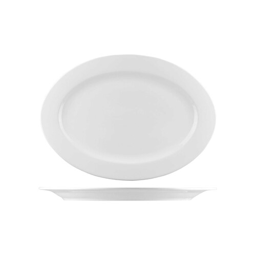 AFC Bistro Oval Plate 405x290mm (Box of 10) - B4803