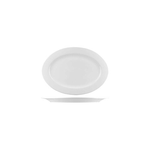 AFC Bistro Oval Plate 235x170mm (Box of 24) - B4848