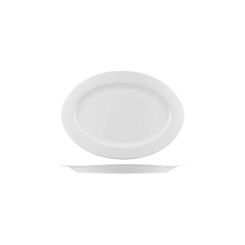 AFC Bistro Oval Plate 285x210mm (Box of 24) - B4849