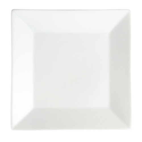 Olympia Whiteware Square Plate Wide Rim 250mm (Box of 6) - C360