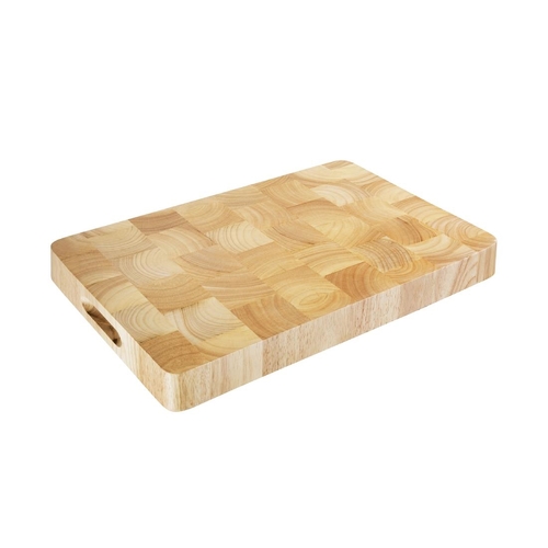 Vogue Rectangular Wooden Chopping Board Medium 455x305x45mm  - C459