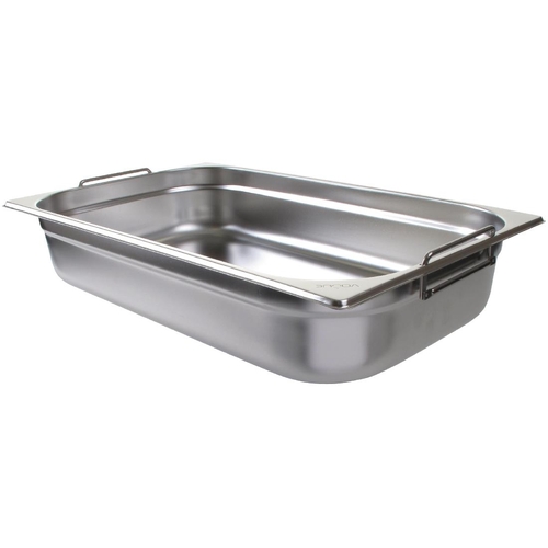 Vogue Stainless Steel 1/1 Gastronorm Pan with Handles 100mm 13.5Ltr - CB179-A