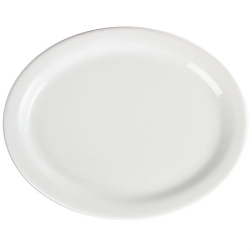 Olympia Whiteware Oval Plate /Platter 250mm (Box of 6) - CB477