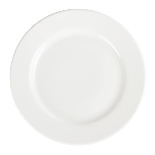 Olympia Whiteware Wide Rimmed Plate 310mm (Box of 6) - CB483