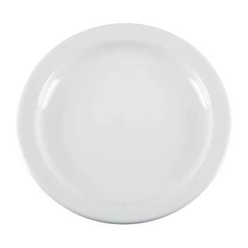 Olympia Whiteware Narrow Rimmed Plate 150mm (Box of 12) - CB486