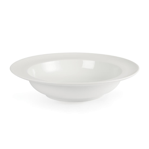 Olympia Whiteware Wide Rim Bowl 228mm 710ml (Box of 4) - CB694