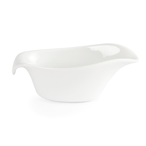 Olympia Whiteware Gravy Boat 85ml 140mm (Box of 6) - CB707