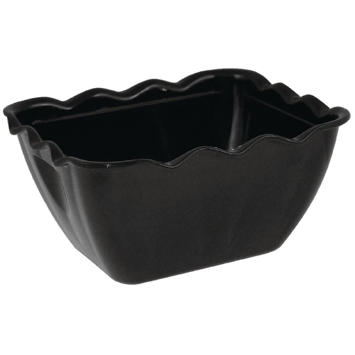 Olympia Kristallon Salad Bowls 165x135x85mm/ 750ml Black - CB757