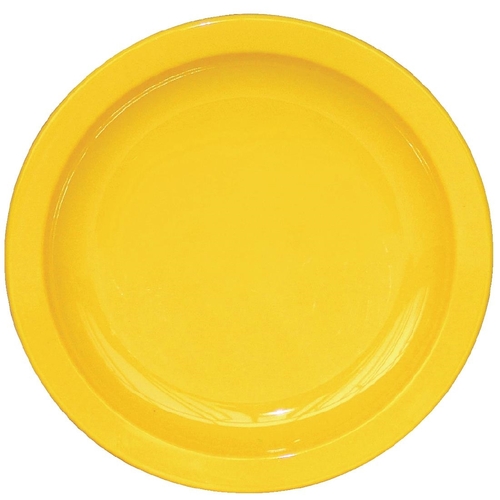 Olympia Kristallon Polycarbonate Plates 172mm Yellow (Box of 12) - CB763