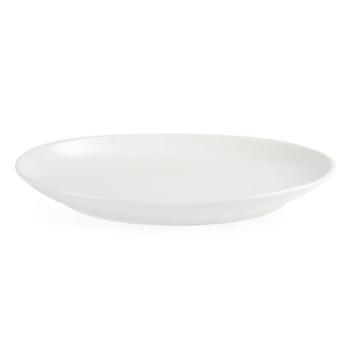 Olympia Whiteware French Deep Oval Plate White 365mm (Box of 2) - CC891