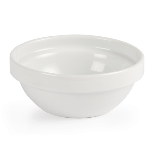 Olympia Whiteware Stacking Fruit Bowl White 110mm 200ml (Box of 12) - CE531