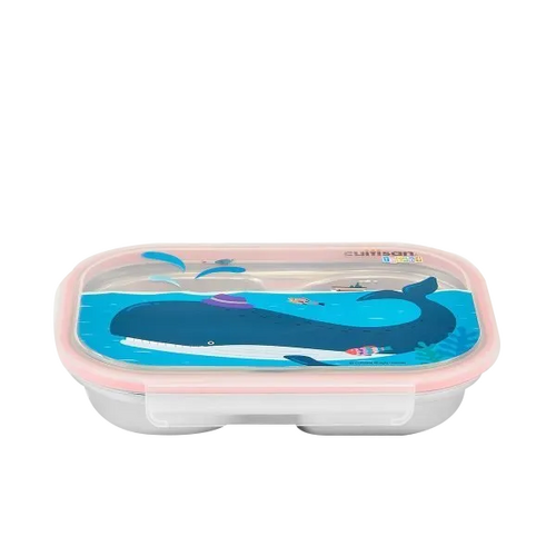 Cuitisan Infant 2 Compartment Food Tray 850ml Pink - CEC10-203P