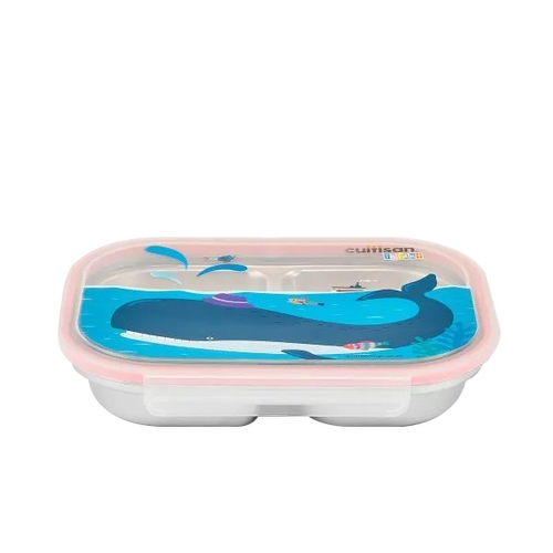 Cuitisan Infant 4 Compartment Food Tray 750ml Pink - CEC10-205P