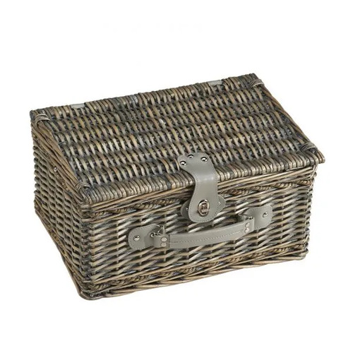 Cilio Stresa Deluxe Picnic Basket for 2 Persons 40x28x20cm OliveGreen - CIL-155716