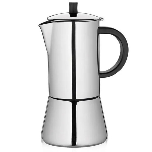 Cilio Figaro Espresso Maker Stainless Steel Mirror Polished - 6 Cups - CIL-342031