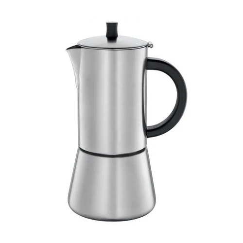 Cilio Figaro Espresso Maker Stainless Steel Satin Finish - 6 Cups - CIL-342895