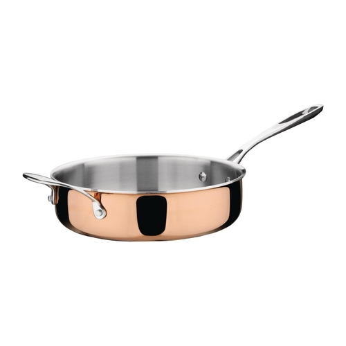 Vogue Induction Tri-Wall Copper Saute Pan 240mm - CM676