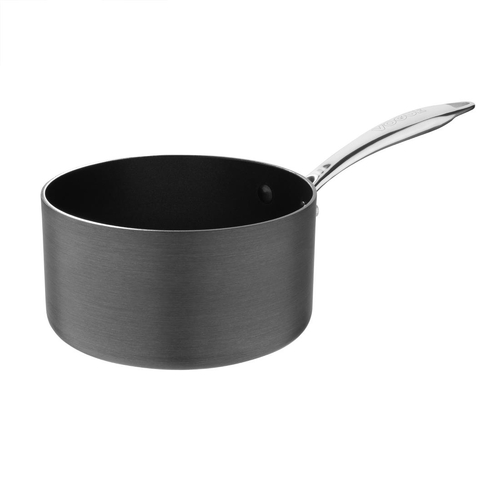 Vogue Anodised Aluminium Non Stick Sauce Pan 180mm - CP764