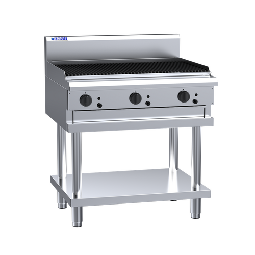 Luus CS-9C  - Gas 900mm Chargrill on Leg Stand - CS-9C