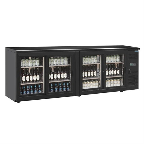 Polar U-Series Back Bar Counter Display Cooler 4 Door - CS103-A