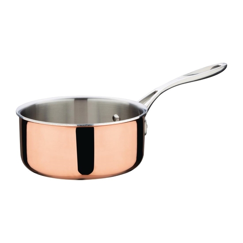 Vogue Induction Tri-Wall Copper Saucepan 160mm  - CT998