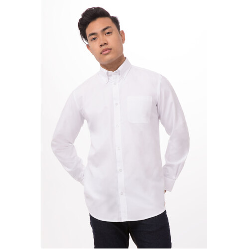 Chef Works Oxford Dress Shirt - D500-WHT - D500-WHT