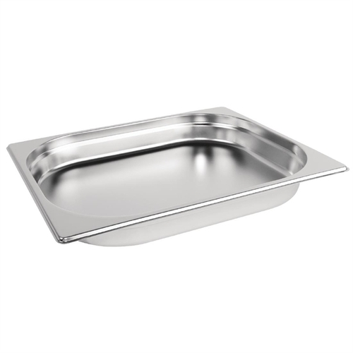 Vogue Stainless Steel 1/2 Gastronorm Tray 20mm 1.2Ltr - DN713