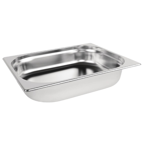 Vogue Stainless Steel 1/2 Gastronorm Tray 40mm 21/2Ltr - DN714