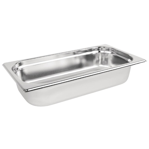 Vogue Stainless Steel 1/3 Gastronorm Tray 65mm 2.5Ltr - DN719