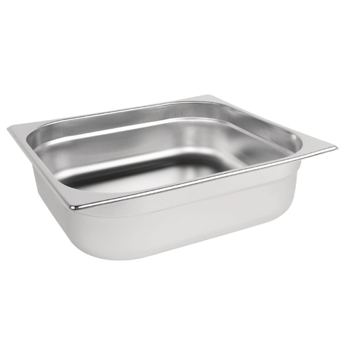 Vogue Stainless Steel 2/3 Gastronorm Tray 100mm 8.7Ltr - DN731