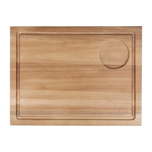 Olympia Acacia Steak Board 310x240mm with 70mm Recess - DP139