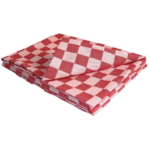 Vogue Chef Tea Towel Red 660x660mm - E579