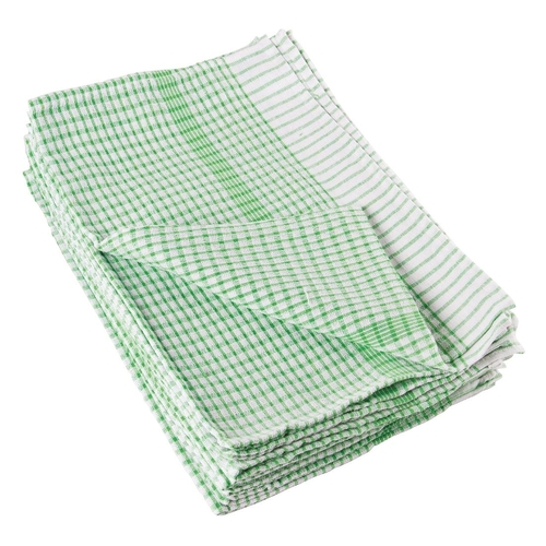 Wonderdry Tea Towel Green 762x508mm (Pack of 10) - E700