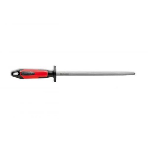 F.Dick Steel for Chefs Sharpening Steel Regular Cut 250mm Red/Black - FD-73171-25-0-63