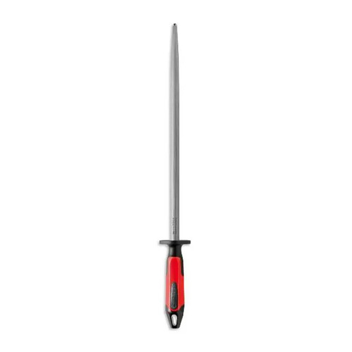 F.Dick Steel for Chefs Sharpening Steel Regular Cut Round 300mm Red/Black - FD-73171-30-0-63