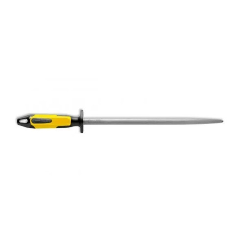 F.Dick Steel for Chefs Sharpening Steel Regular Cut Round 300mm Yellow/Black - FD-73171-30-0-68