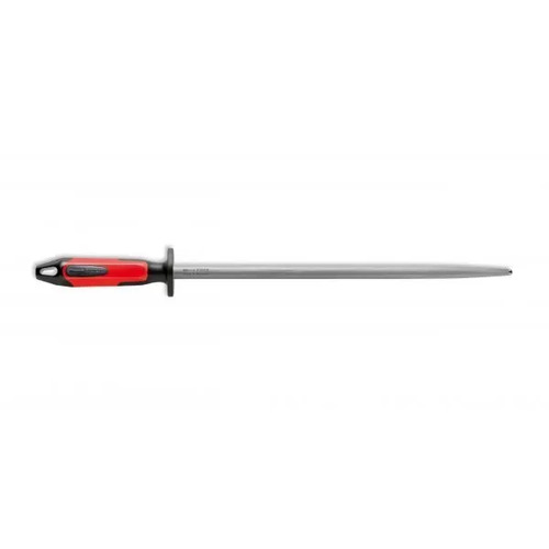 F.Dick Steel for Chefs Sharpening Steel Regular Cut Round 350mm Red/Black - FD-73171-35-0-63