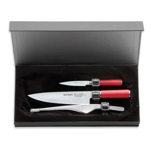 F.Dick Red Spirit Knife Set 3pcs - FD-81748-00-0