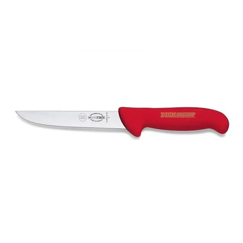 F.Dick ErgoGrip Boning Knife Wide Blade 150mm Red S-S/P - FD-82259-15-1-03