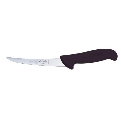 F.Dick ErgoGrip Boning Knife Curved Blade Flexible 130mm Black S-S/P - FD-82981-13-1-01