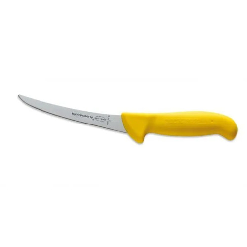 F.Dick ErgoGrip Boning Knife Curved Blad Stiff 150mm Yellow S-S/P - FD-82991-15-1-02