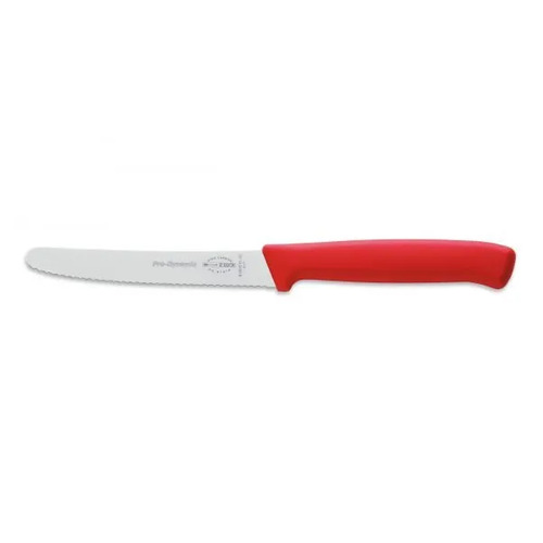 F.Dick Pro-Dynamic Utility Knife Serrated Edge 110mm Red B/P (Box of 6) - FD-85015-11-0-03