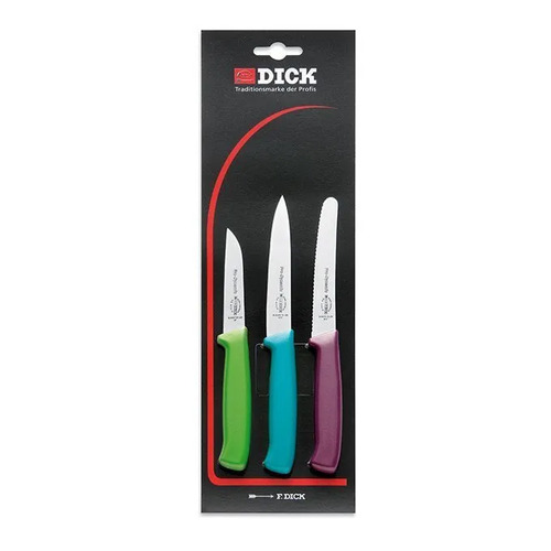 F.Dick Pro-Dynamic Kitchen Knife Set 3pcs 3 Colours C&C/P (3pcs Set) - FD-85700-09-2