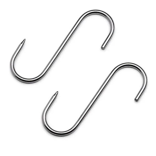 F.Dick Tools for Butchers Meat Hook Stainless, C&C/P 180 x 8mm (Pack of 5) - FD-91012-18-2