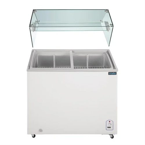 Polar FL991-A G-Series Display Chest Freezer - 200Ltr with Glass Surround - FL991-A