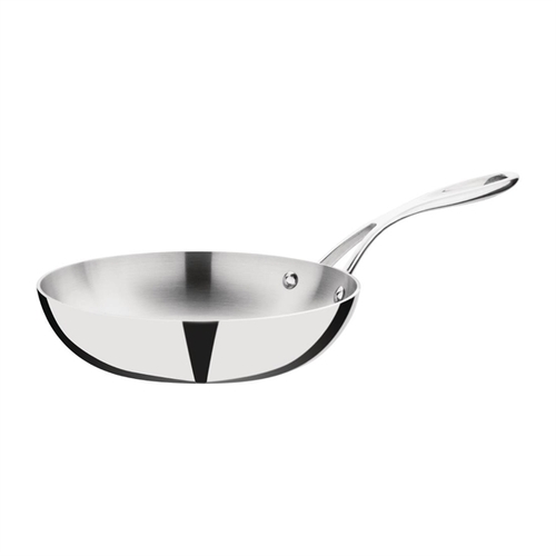 Vogue Stainless Steel & Aluminium Tri-Wall Frying Pan 200mm - FS668